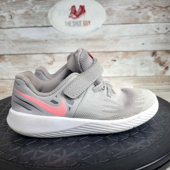 Nike Star Runner Kids Size 9C 'Grey Pink' Shoes - Picture 1 of 10